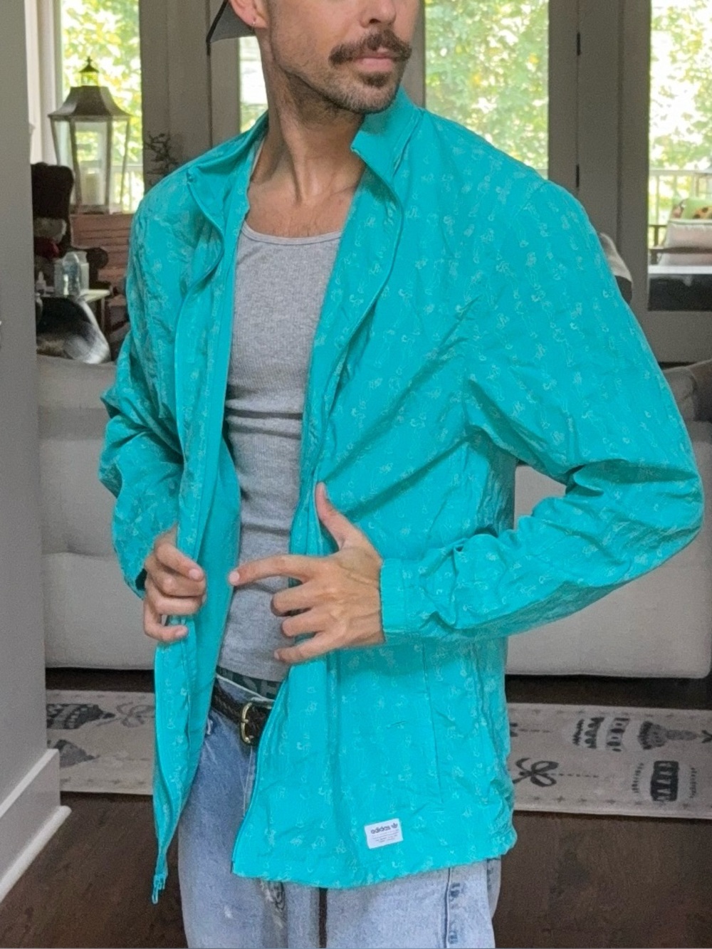 Adidas Skateboarding Teal Windbreaker 🛹